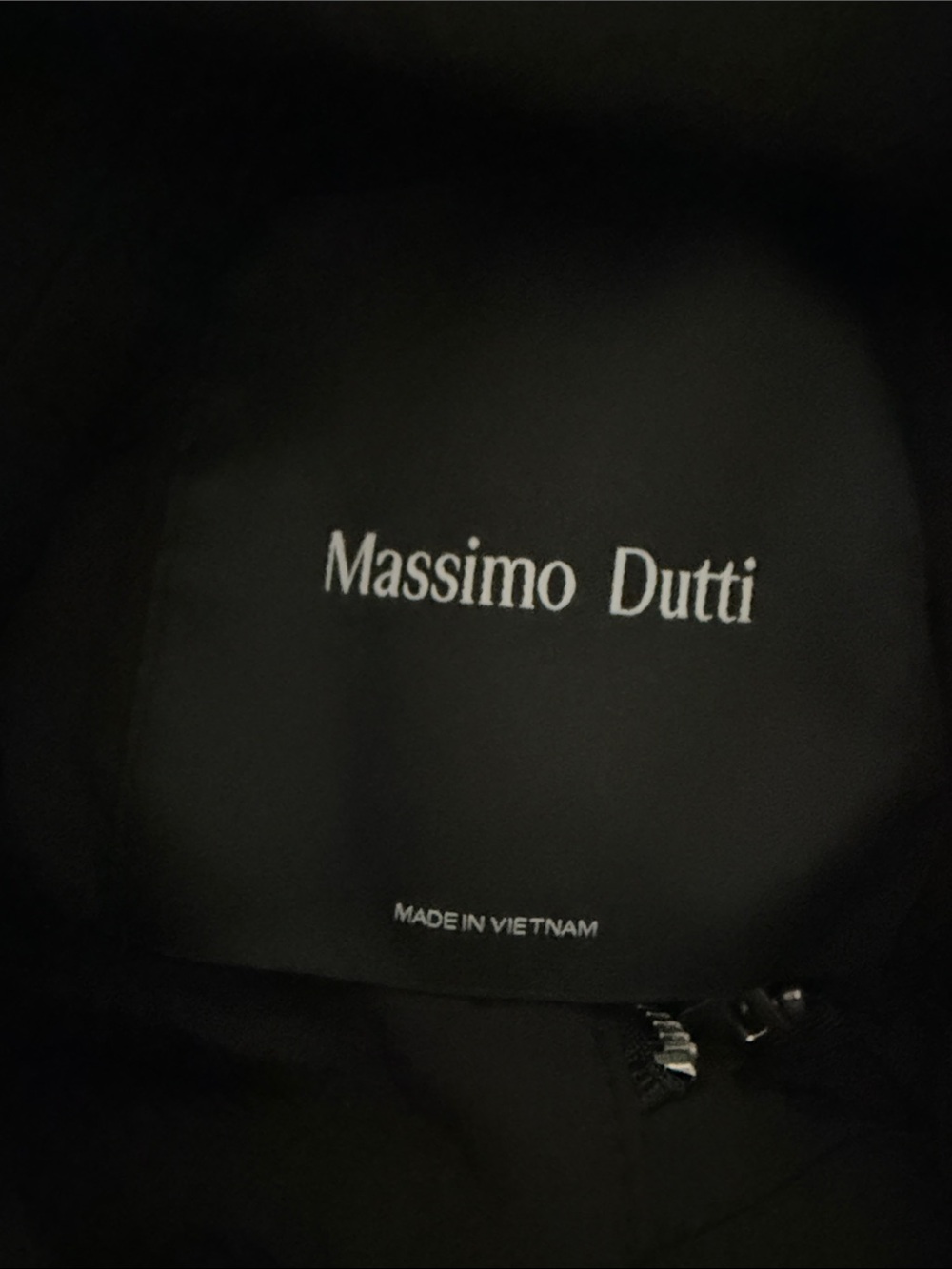 Massimo Dutti High Puff Neck Windbreaker Bomber Jacket Black M - Picture 6 of 8